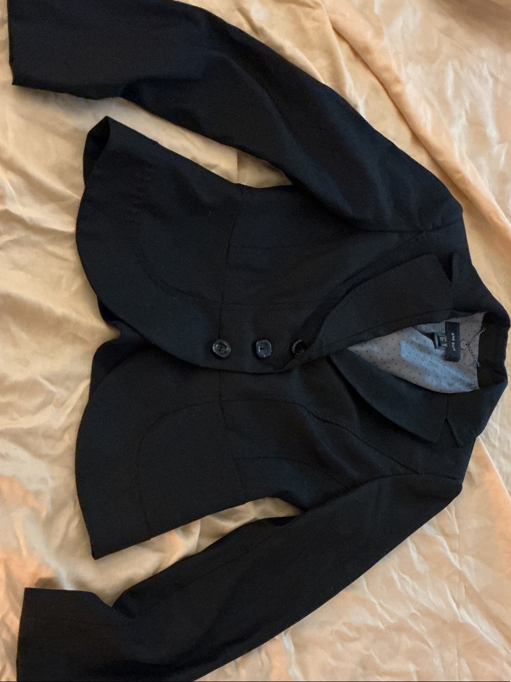 MNG SUIT Black Fitted Blazer Jacket